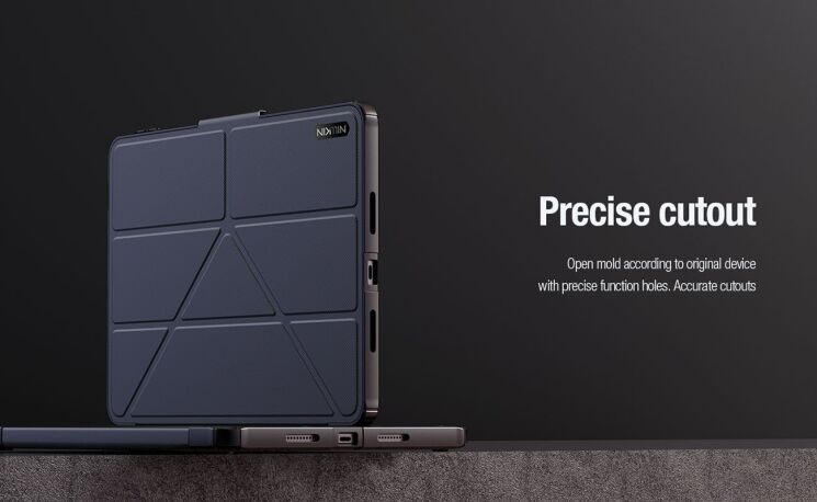 Чохол NILLKIN Bumper Leather Case Pro для Xiaomi Pad 8 / Pad 8 Pro - Black: фото 15 з 16