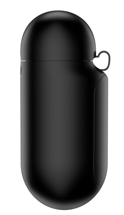 Чехол с функцией беспроводной зарядки BASEUS Silicone Wireless Charger Case Apple AirPods 1 / 2 - Black: фото 2 из 22