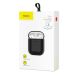 Чехол с функцией беспроводной зарядки BASEUS Silicone Wireless Charger Case Apple AirPods 1 / 2 - Black (204501B). Фото 7 из 22