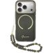 Чехол с ремешком Guess IML Glitters Script Strap MagSafe для iPhone 17 Pro (GUHMP17L5HTGSMSK) - Black (422725B). Фото 1 из 6