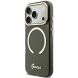 Чехол с ремешком Guess IML Glitters Script Strap MagSafe для iPhone 17 Pro (GUHMP17L5HTGSMSK) - Black (422725B). Фото 2 из 6