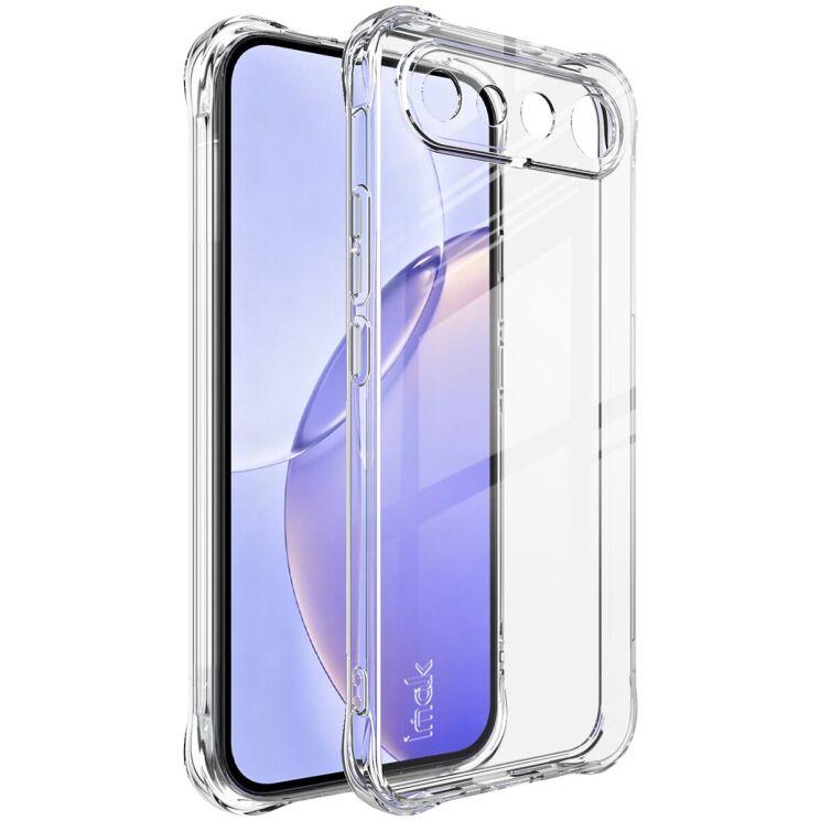 Чохол з посиленими кутами IMAK Airbag MAX Case для Realme 16 - Transparent: фото 1 з 8