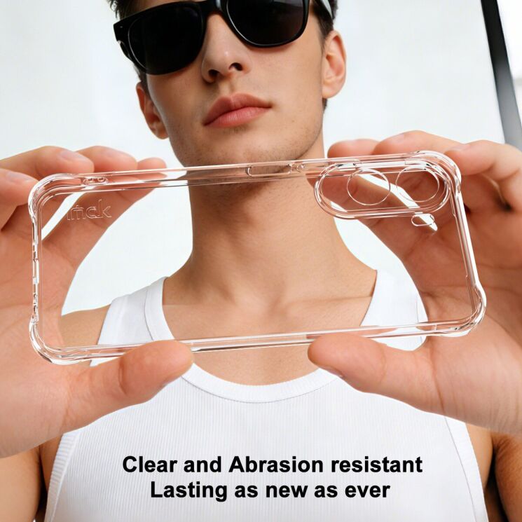 Чохол з посиленими кутами IMAK Airbag MAX Case для Xiaomi Redmi A7 Pro - Transparent: фото 4 з 8