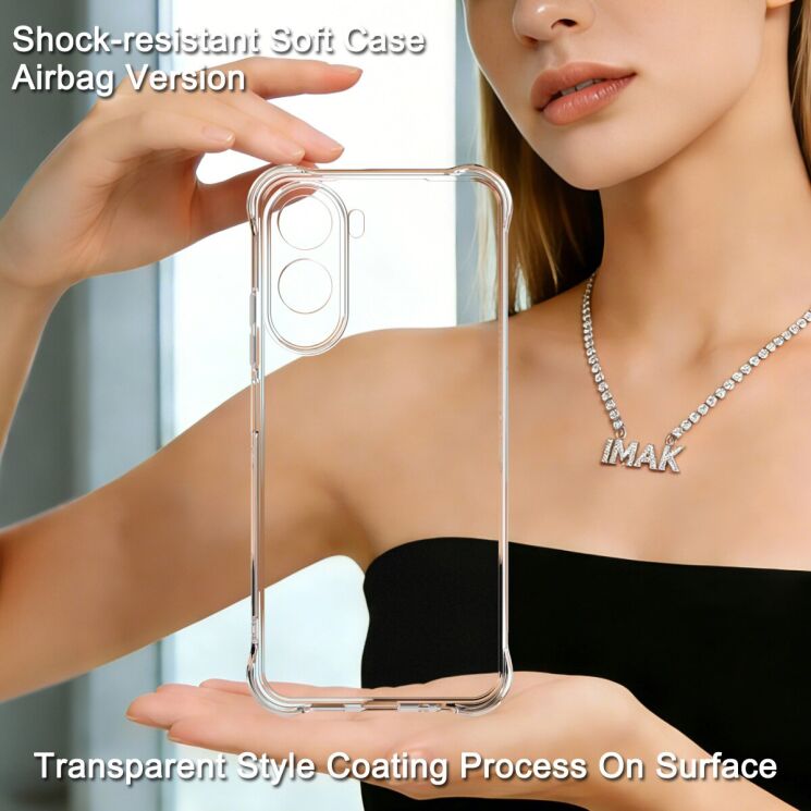 Чохол з посиленими кутами IMAK Airbag MAX Case для Xiaomi Redmi A7 Pro - Transparent: фото 3 з 8