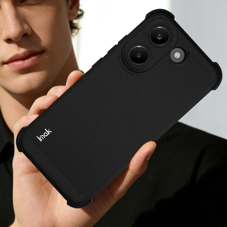Чехол с усиленными углами IMAK Airbag Sand Case для Xiaomi Poco X8 Pro - Matte Black: фото 8 из 9