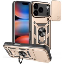 Чохол із захистом камери Deexe Armor Shield для iPhone 18 Pro / 17 Pro - Gold: фото 1 з 9