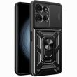 Чехол с защитой камеры Deexe Armor Shield для Motorola Moto G75 - Black (367852B)