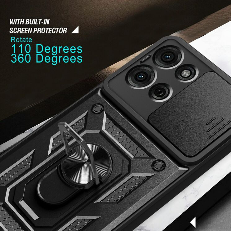 Чохол із захистом камери Deexe Armor Shield для Motorola Moto G75 - Gold (367852F) Чохол із захистом камери Deexe Armor Shield для Motorola Moto G75 - Gold: фото 7 з 9