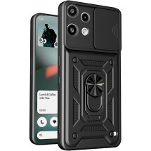 Чохол із захистом камери Deexe Armor Shield для Nothing Phone (3a) Lite - Black: фото 1 з 9