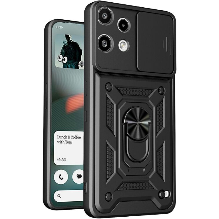 Чохол із захистом камери Deexe Armor Shield для Nothing Phone (3a) Lite - Black: фото 1 з 9