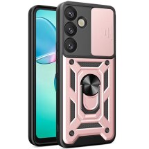 Чехол с защитой камеры Deexe Armor Shield для Samsung Galaxy S26 - Rose Gold: фото 1 из 10