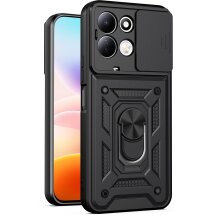 Чохол із захистом камери Deexe Armor Shield для Xiaomi Redmi 17 - Black: фото 1 з 9