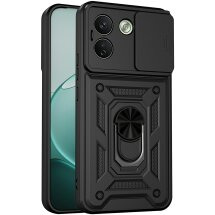 Чехол с защитой камеры Deexe Armor Shield для Xiaomi Redmi Note 17 Pro Max - Black: фото 1 из 9