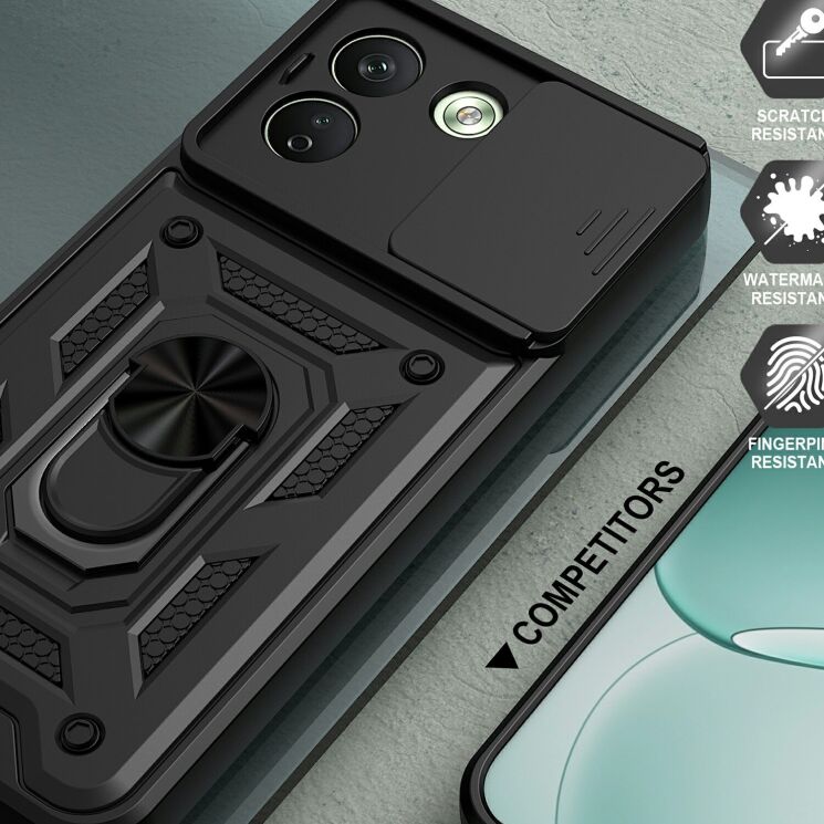 Чехол с защитой камеры Deexe Armor Shield для Xiaomi Redmi Note 17 Pro Max - Black (430606B) Чехол с защитой камеры Deexe Armor Shield для Xiaomi Redmi Note 17 Pro Max - Black: фото 4 из 9