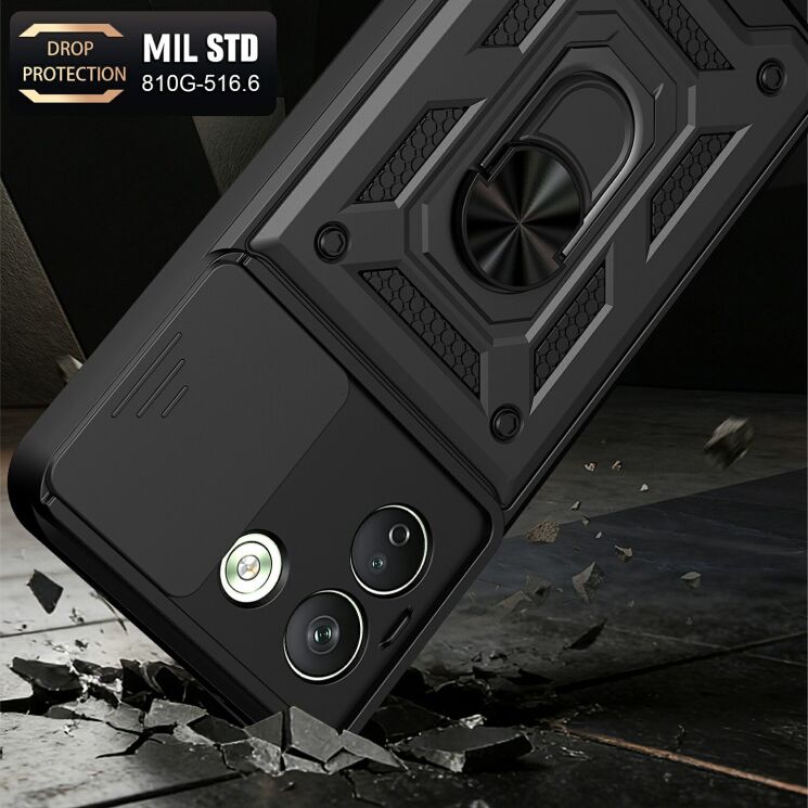 Чехол с защитой камеры Deexe Armor Shield для Xiaomi Redmi Note 17 Pro Max - Black (430606B) Чехол с защитой камеры Deexe Armor Shield для Xiaomi Redmi Note 17 Pro Max - Black: фото 2 из 9