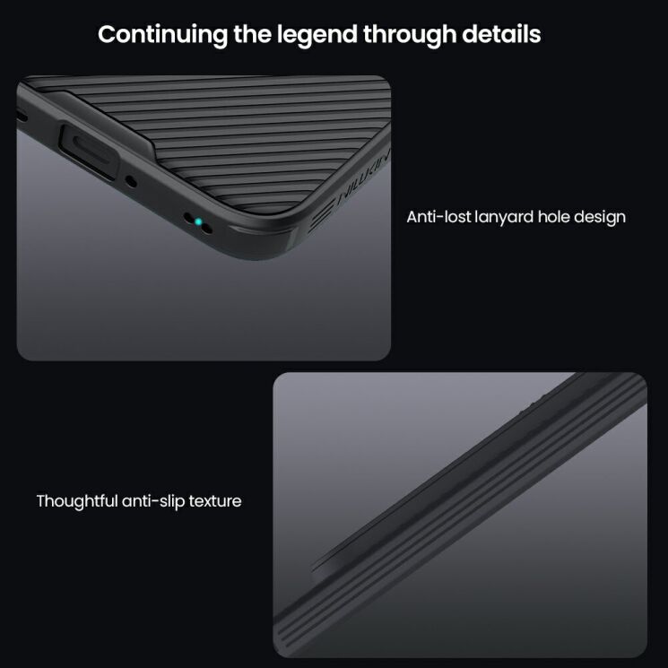 Чехол со шторкой для камеры NILLKIN CamShield Pro для Xiaomi Redmi Note 15 Pro Plus / Poco M8 Pro 5G - Black: фото 13 из 16