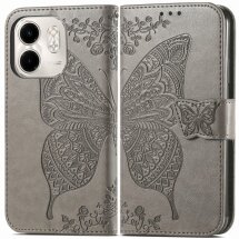 Чохол UniCase Butterfly Pattern для Infinix Smart 9 (X6532) - Grey: фото 1 з 6