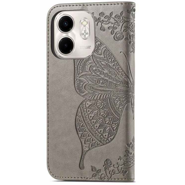 Чохол UniCase Butterfly Pattern для Infinix Smart 9 (X6532) - Grey: фото 6 з 6
