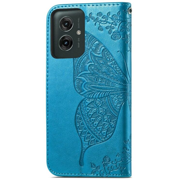 Чехол UniCase Butterfly Pattern для Motorola Moto G55 - Blue: фото 6 из 7