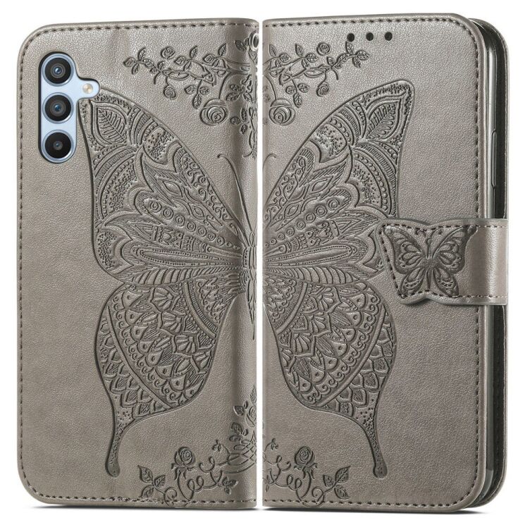 Чехол UniCase Butterfly Pattern для Samsung Galaxy A36 (A366) / A56 (A566) - Grey: фото 1 из 10