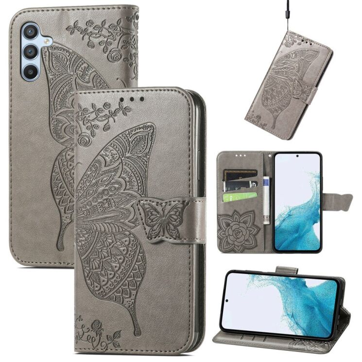 Чехол UniCase Butterfly Pattern для Samsung Galaxy A36 (A366) / A56 (A566) - Grey: фото 4 из 10