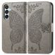 Чехол UniCase Butterfly Pattern для Samsung Galaxy M15 (M156) - Grey (349533H). Фото 1 из 8