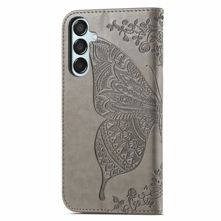 Чехол UniCase Butterfly Pattern для Samsung Galaxy M15 (M156) - Grey: фото 5 из 8