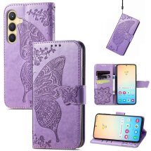 Чехол UniCase Butterfly Pattern для Samsung Galaxy S25 (S931) - Light Purple: фото 1 из 9