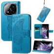 Чехол UniCase Butterfly Pattern для Xiaomi Redmi Note 14 Pro - Blue (379104L)