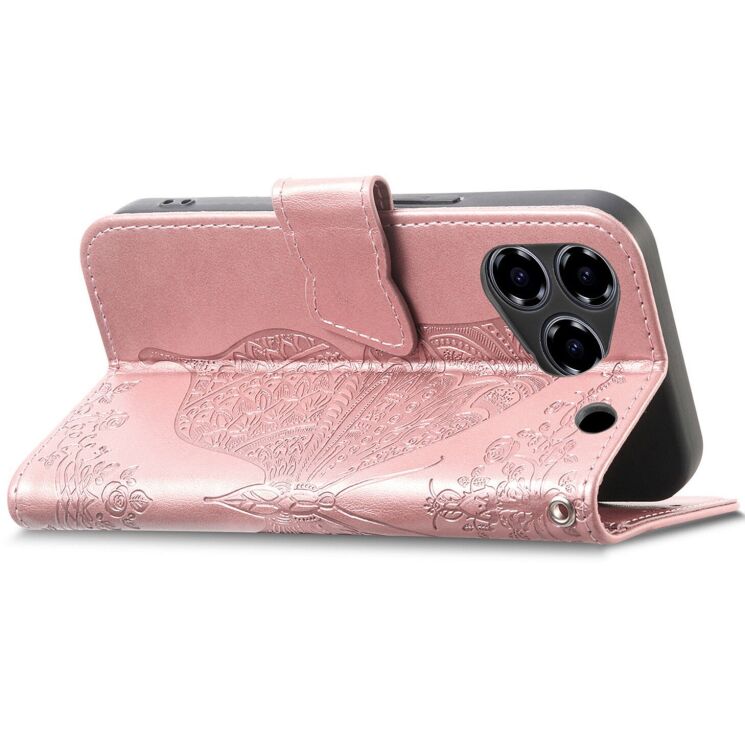 Чехол UniCase Butterfly Pattern для ZTE Blade A76 - Rose Gold: фото 3 из 10