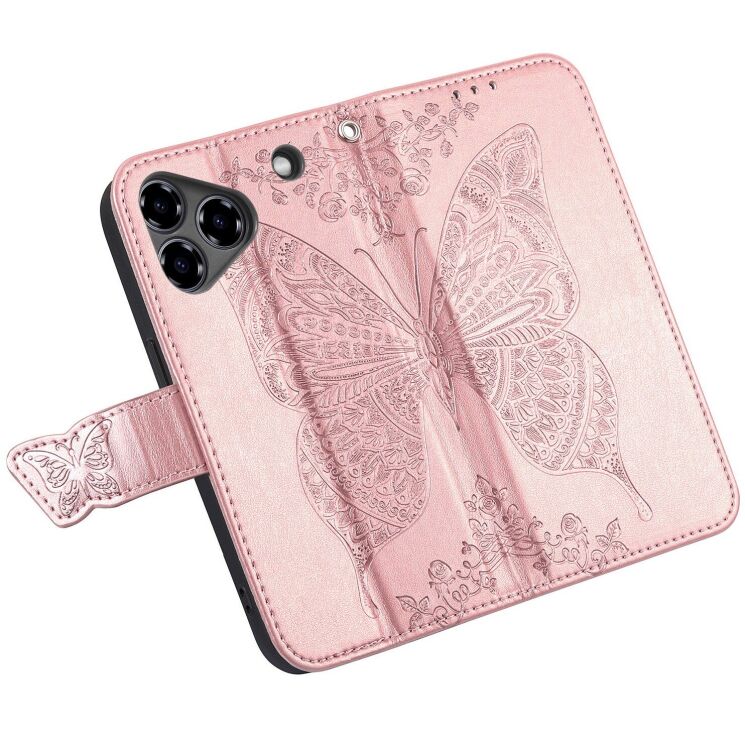 Чехол UniCase Butterfly Pattern для ZTE Blade A76 - Rose Gold: фото 4 из 10