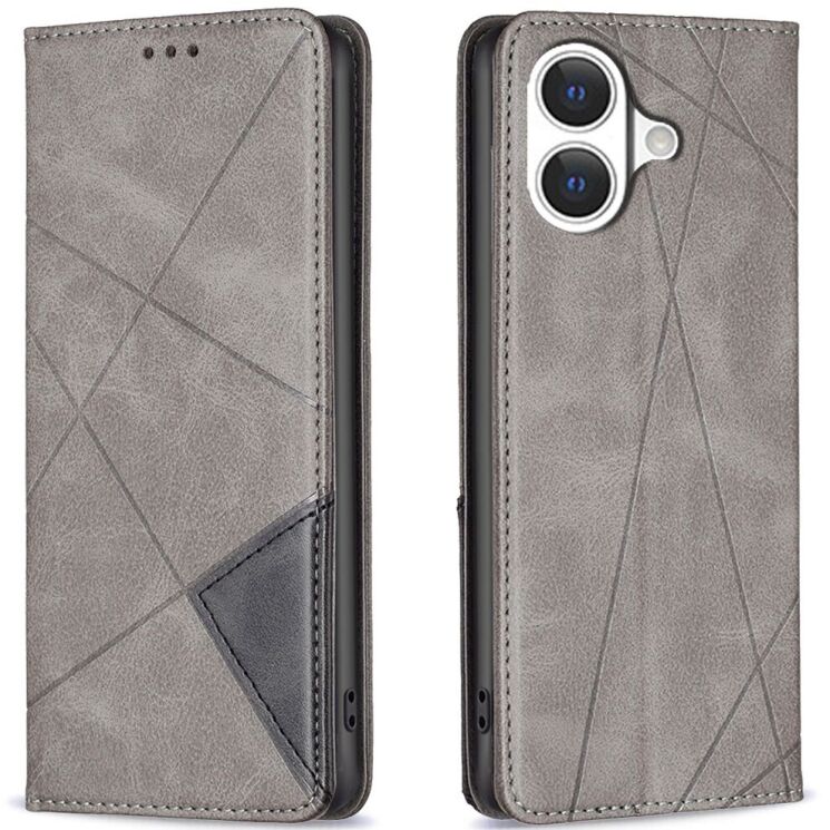 Чохол UniCase Geometric Pattern для Apple iPhone 17 - Grey: фото 1 з 8