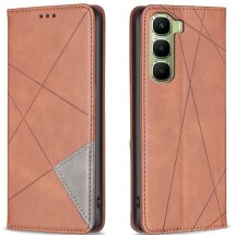 Чохол UniCase Geometric Pattern для Infinix Hot 60 Pro Plus - Brown: фото 1 з 8