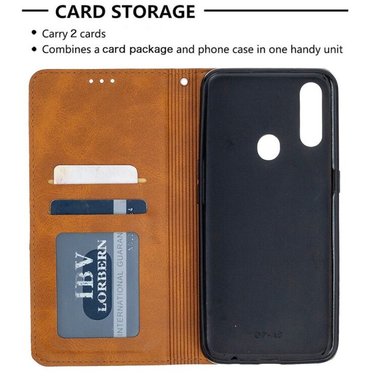 Чехол-книжка с кармашками UniCase Geometric Pattern для OPPO A31 - Brown: фото 6 из 10