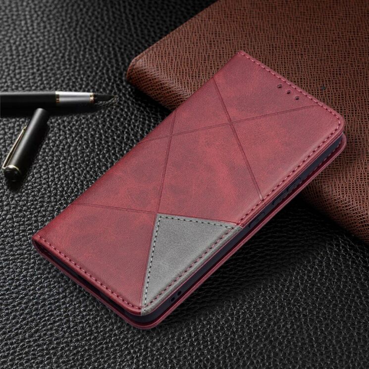 Чехол UniCase Geometric Pattern для Samsung Galaxy S22 (S901) - Red: фото 4 из 9