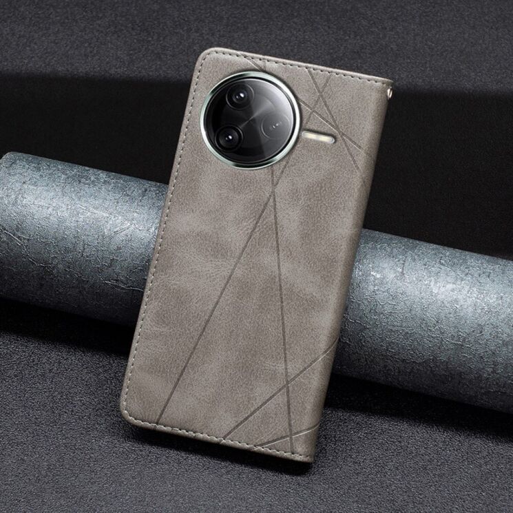 Чехол UniCase Geometric Pattern для Xiaomi Poco F7 Pro / F7 Ultra - Grey: фото 4 из 9