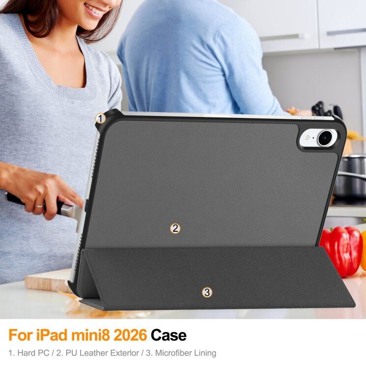 Чехол UniCase Slim для iPad mini 8 - Rose Gold (224909RG) Чехол UniCase Slim для iPad mini 8 - Rose Gold: фото 10 из 10