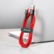 Дата-кабель BASEUS Kevlar Series Type-C 3A (1м) - Red (895141R). Фото 7 з 15
