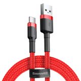 Дата-кабель BASEUS Kevlar Series Type-C 3A (1м) - Red (895141R)