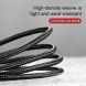 Дата-кабель BASEUS Kevlar Series Type-C 3A (1м) - Black / Red (895141BR). Фото 14 з 15