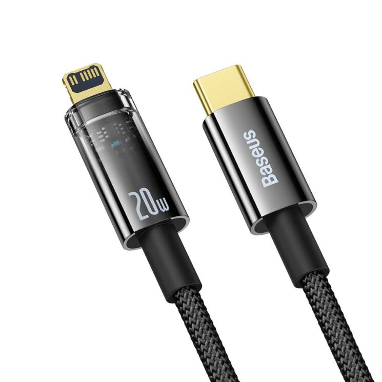 Кабель Baseus Explorer Series Type-C to Lightning (20W, 2m) CATS000101 - Black: фото 2 з 21