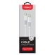 Кабель Intaleo CBFLEXTT1 Type-C to Type-C (18W, 1.2m) - White (895707W). Фото 2 из 4