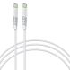 Кабель Intaleo CBFLEXTT1 Type-C to Type-C (18W, 1.2m) - White (895707W). Фото 1 из 4