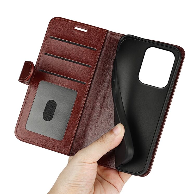 Классический чехол-книжка Deexe Wallet Style для Xiaomi Redmi 17 - Red (429002R) Классический чехол-книжка Deexe Wallet Style для Xiaomi Redmi 17 - Red: фото 7 из 7