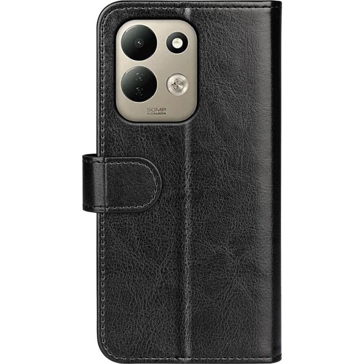 Классический чехол-книжка Deexe Wallet Style для Xiaomi Redmi 17 - Black (429002B) Классический чехол-книжка Deexe Wallet Style для Xiaomi Redmi 17 - Black: фото 6 из 8