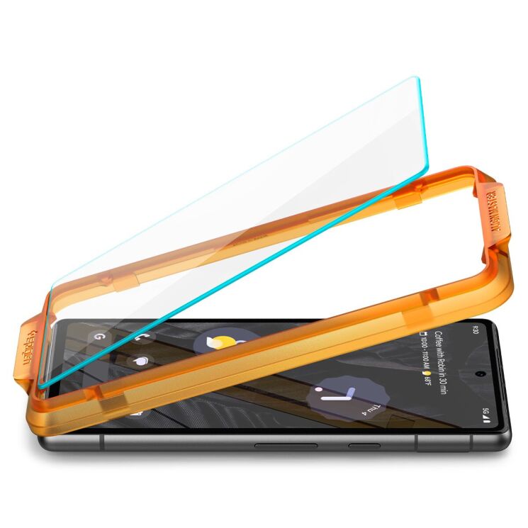 Комплект защитных стекол Spigen (SGP) GLAS.tR AlignMaster для Google Pixel 7a + ГЕЛЬ: фото 4 из 13
