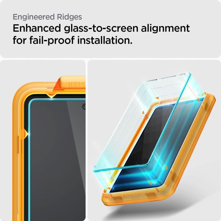 Комплект защитных стекол Spigen (SGP) GLAS.tR AlignMaster для Google Pixel 7a + ГЕЛЬ: фото 8 из 13