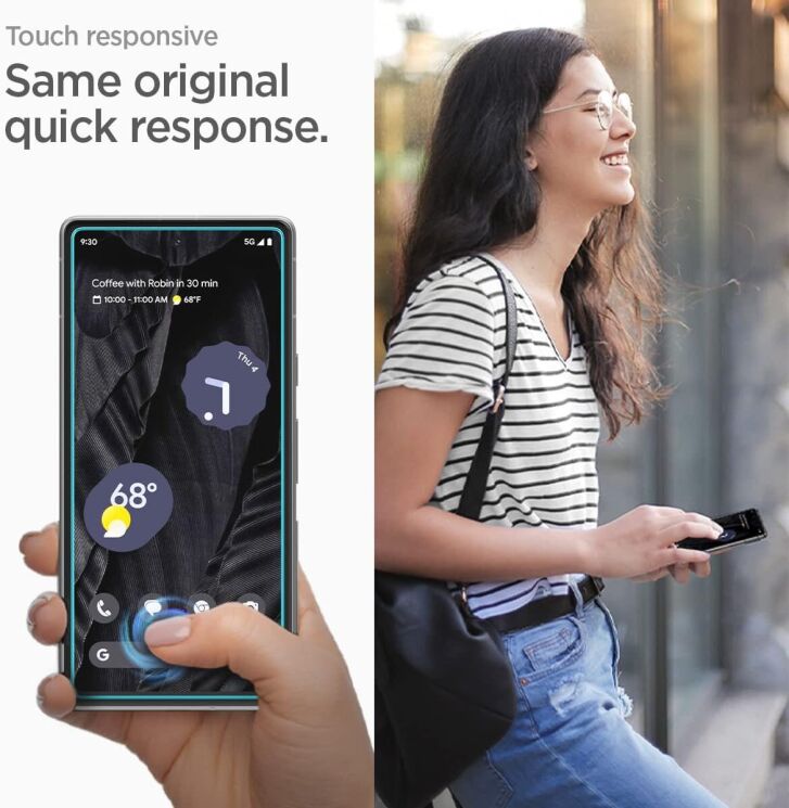 Комплект защитных стекол Spigen (SGP) GLAS.tR AlignMaster для Google Pixel 7a + ГЕЛЬ: фото 11 из 13