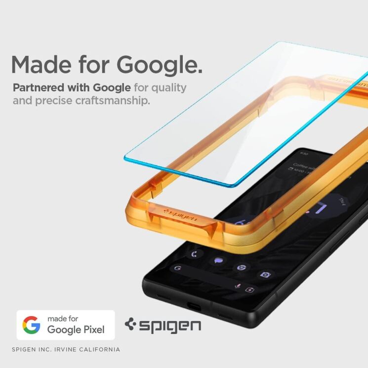 Комплект защитных стекол Spigen (SGP) GLAS.tR AlignMaster для Google Pixel 7a + ГЕЛЬ: фото 13 из 13