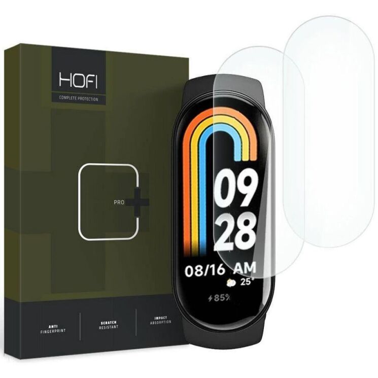 Комплект защитных пленок (2шт) HOFI Hydroflex Pro+ для Xiaomi Mi Smart Band 8: фото 1 из 2